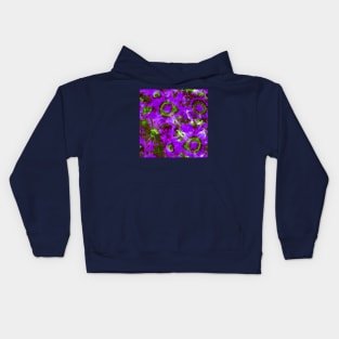 Purple and Green Psychedelic Tie-Dye Kids Hoodie